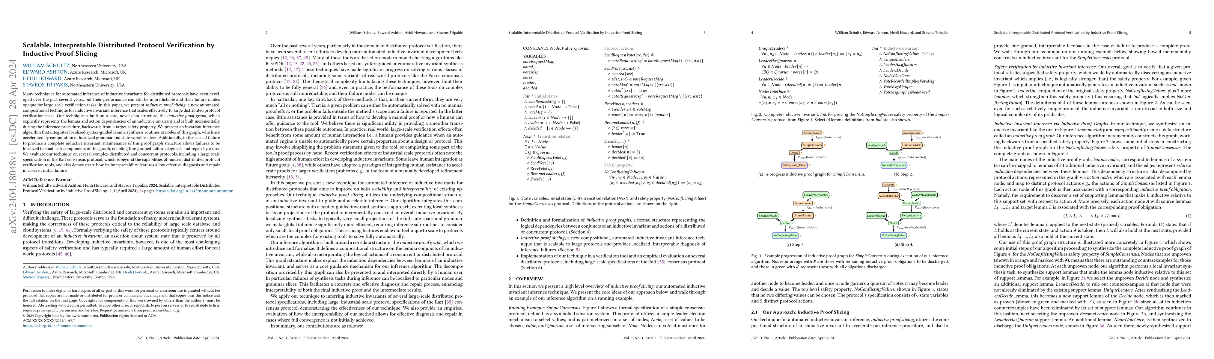 Thumbnail for Scalable, Interpretable Distributed Protocol Verification by Inductive
  Proof Slicing