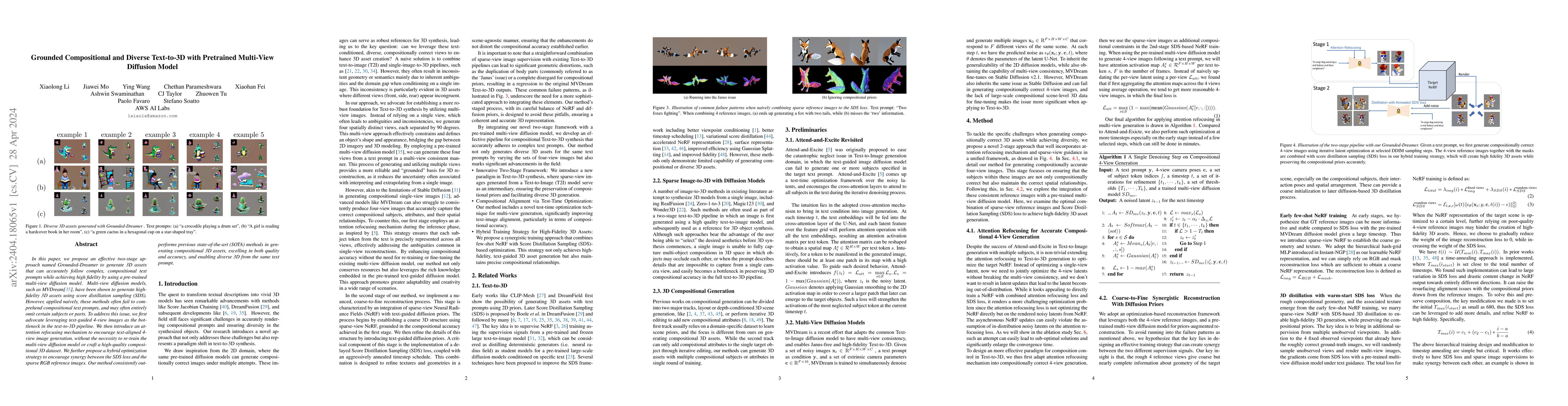 Thumbnail for Grounded Compositional and Diverse Text-to-3D with Pretrained Multi-View
  Diffusion Model