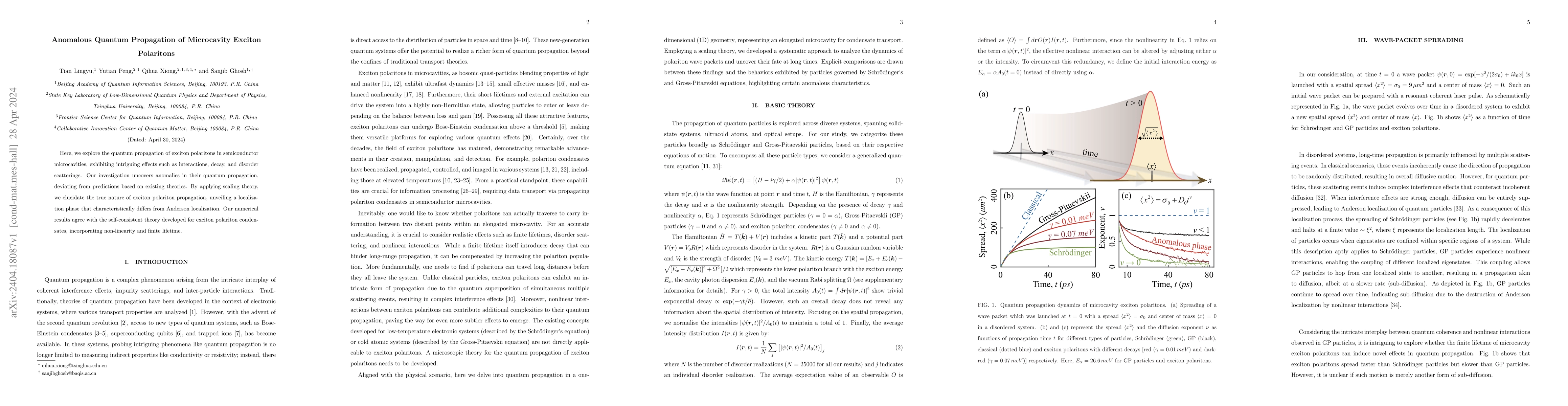 Thumbnail for Anomalous Quantum Propagation of Microcavity Exciton Polaritons