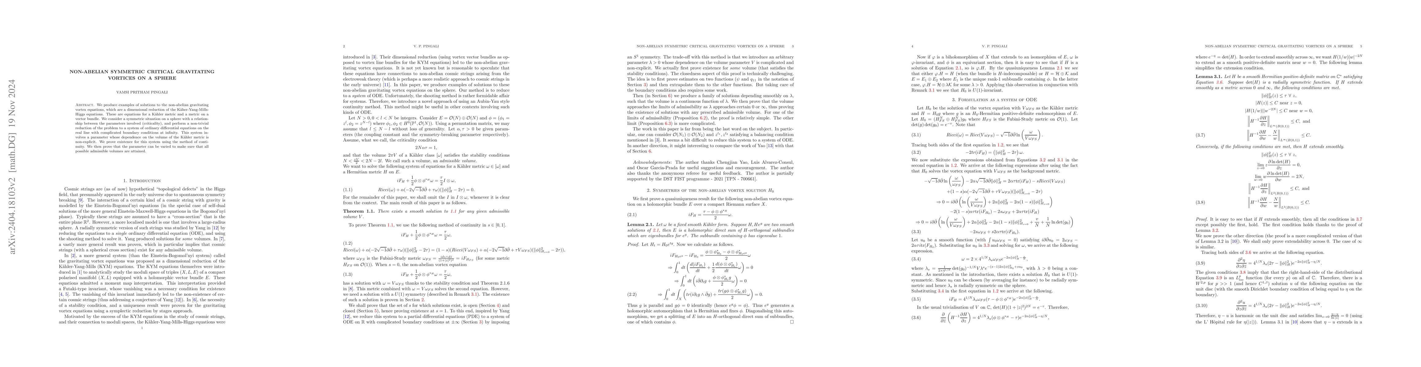 Thumbnail for Non-abelian symmetric critical gravitating vortices on a sphere