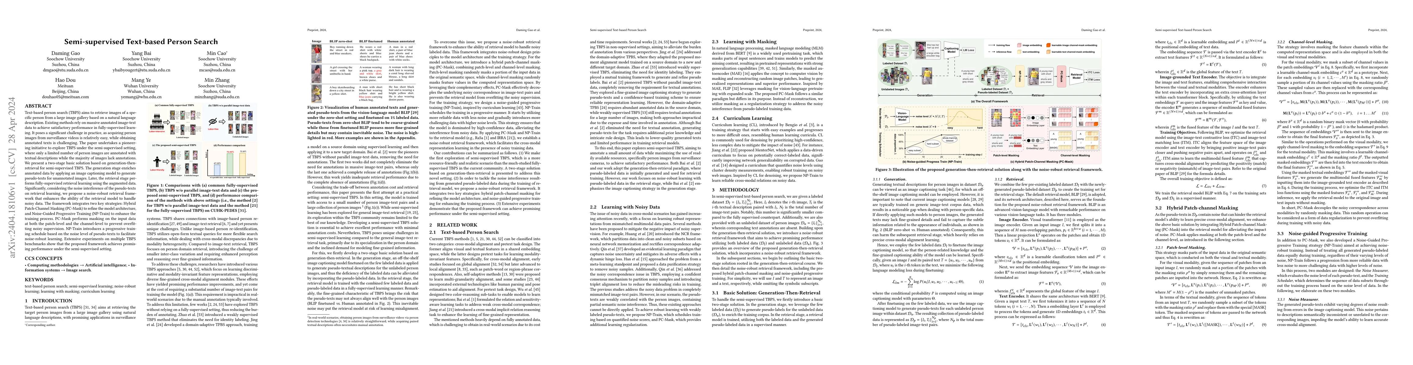 Thumbnail for Semi-supervised Text-based Person Search