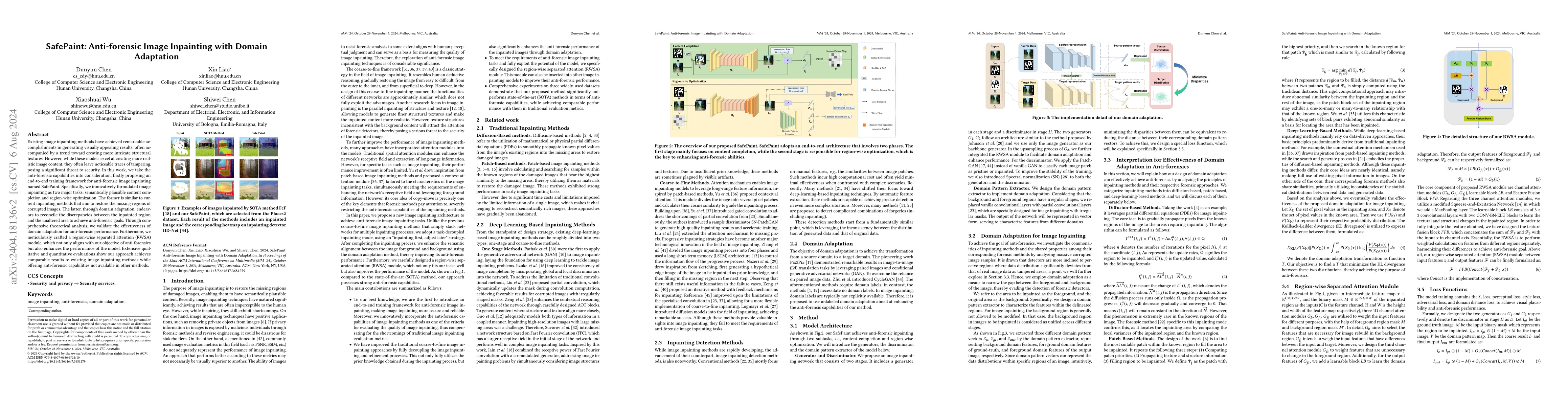 Thumbnail for SafePaint: Anti-forensic Image Inpainting with Domain Adaptation