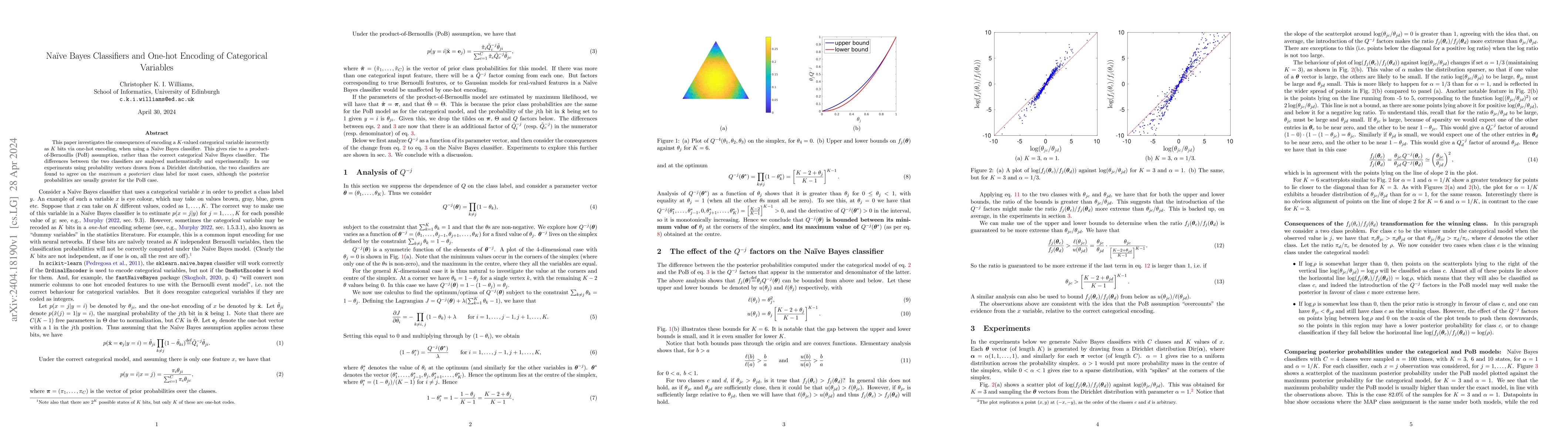 Thumbnail for Naive Bayes Classifiers and One-hot Encoding of Categorical Variables