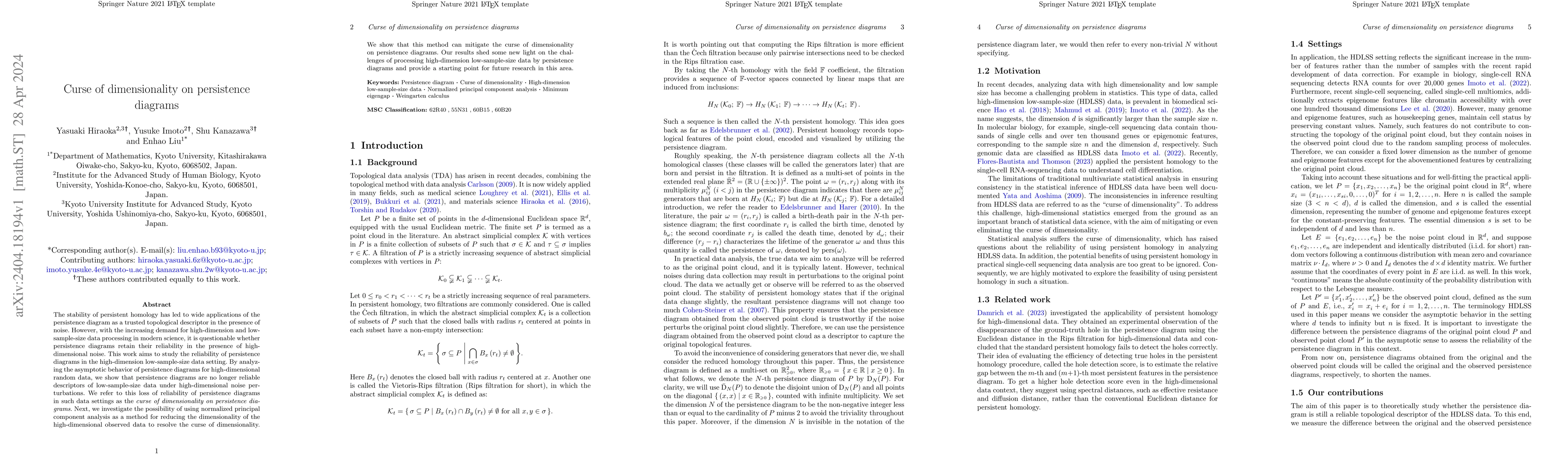 Thumbnail for Curse of Dimensionality on Persistence Diagrams