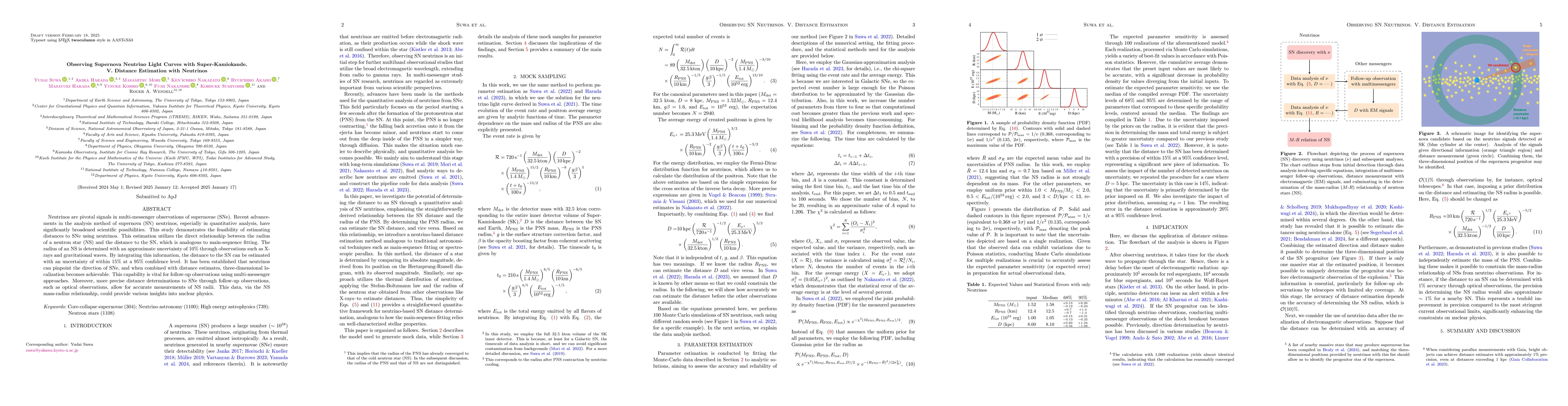 Thumbnail for Observing Supernova Neutrino Light Curves with Super-Kamiokande. V.
  Distance Estimation with Neutrinos Alone