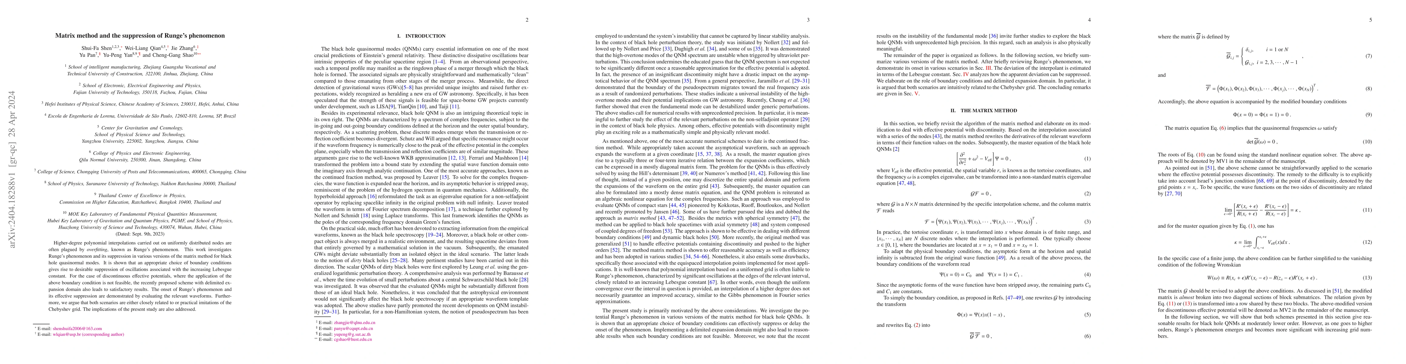 Thumbnail for Matrix method and the suppression of Runge's phenomenon