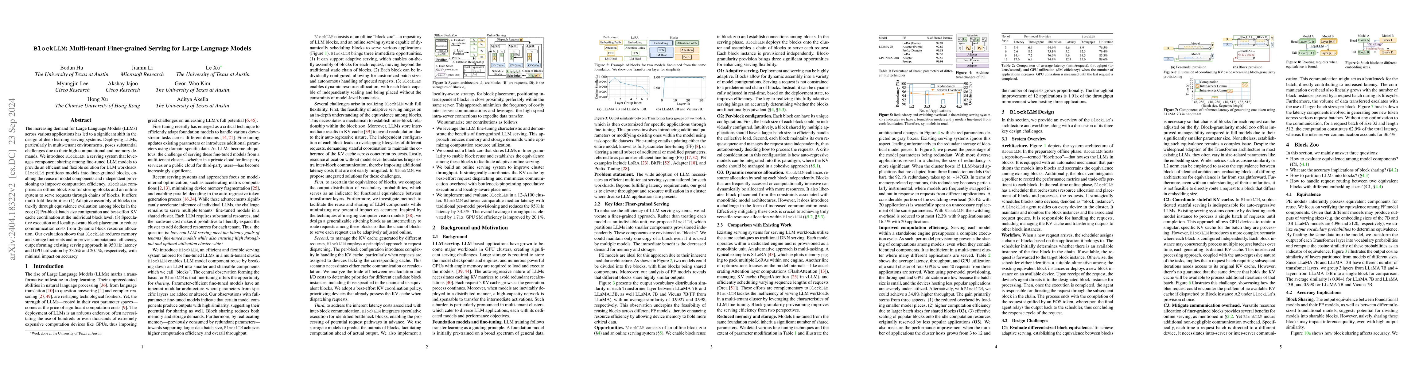 Thumbnail for BlockLLM: Multi-tenant Finer-grained Serving for Large Language Models