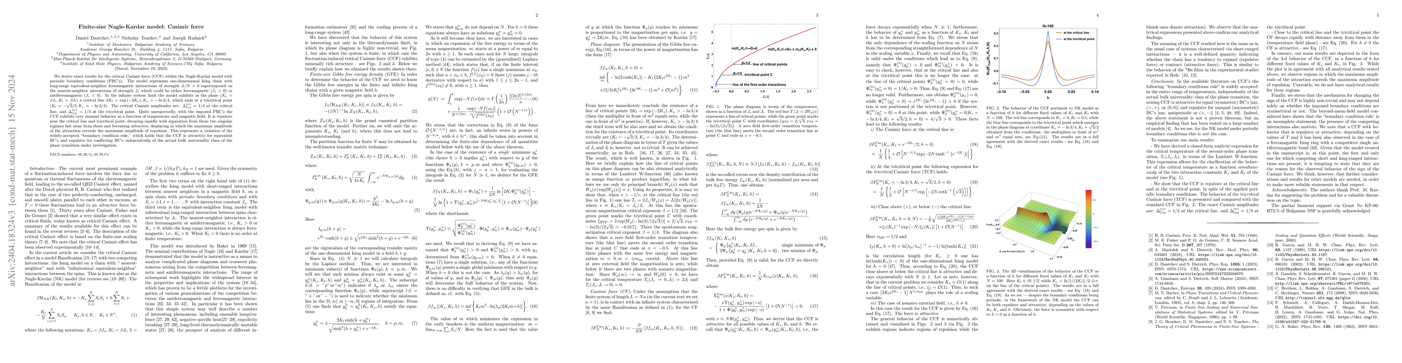 Thumbnail for Casimir force within Ising chain with competing interactions