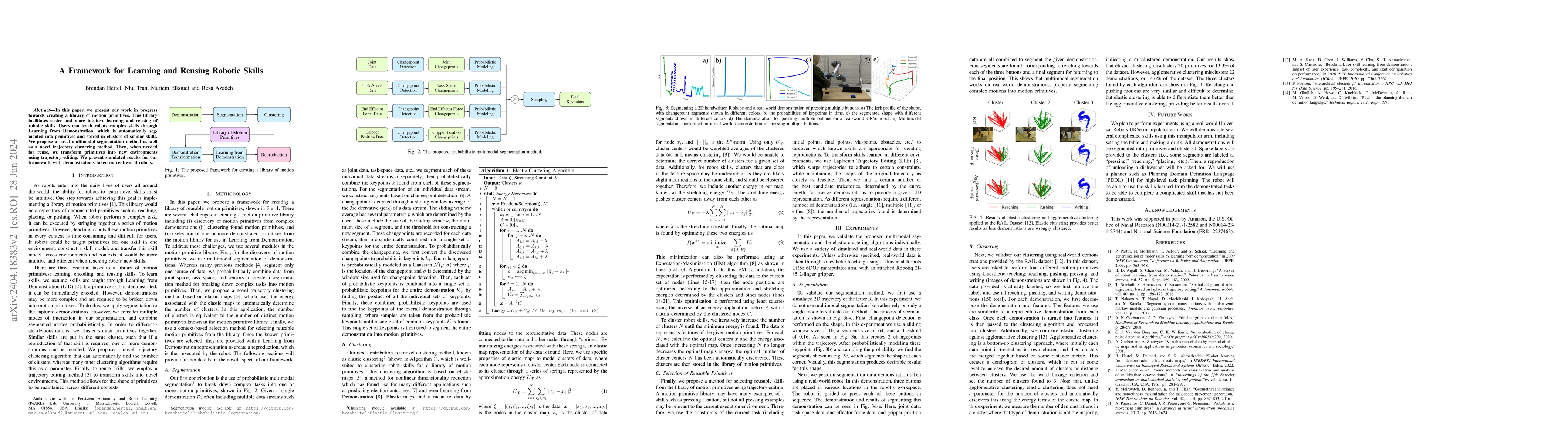 Thumbnail for A Framework for Learning and Reusing Robotic Skills