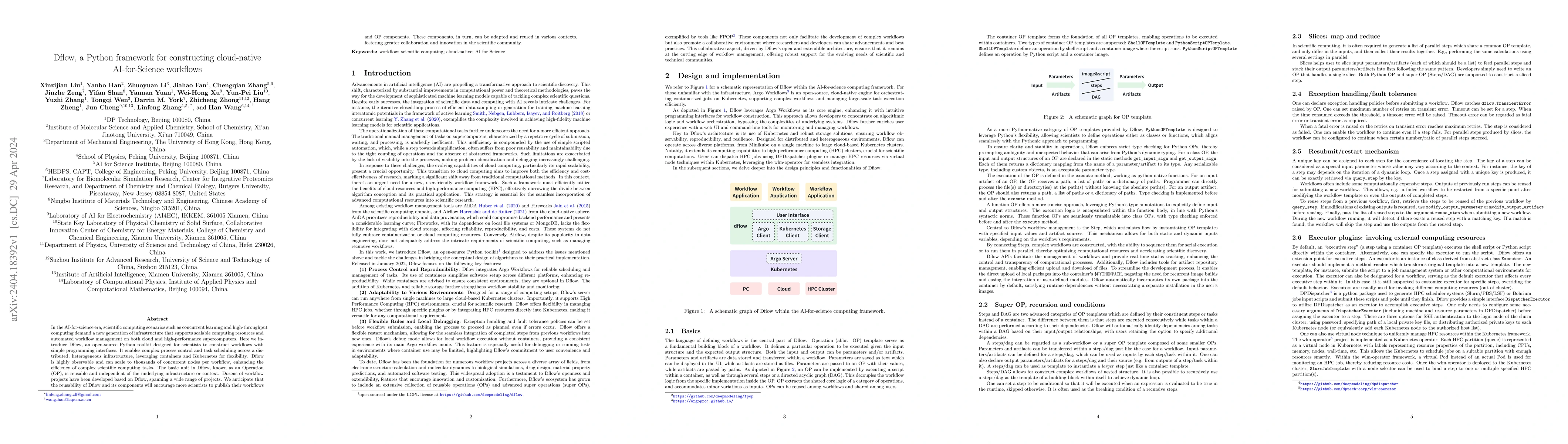 Thumbnail for Dflow, a Python framework for constructing cloud-native AI-for-Science
  workflows
