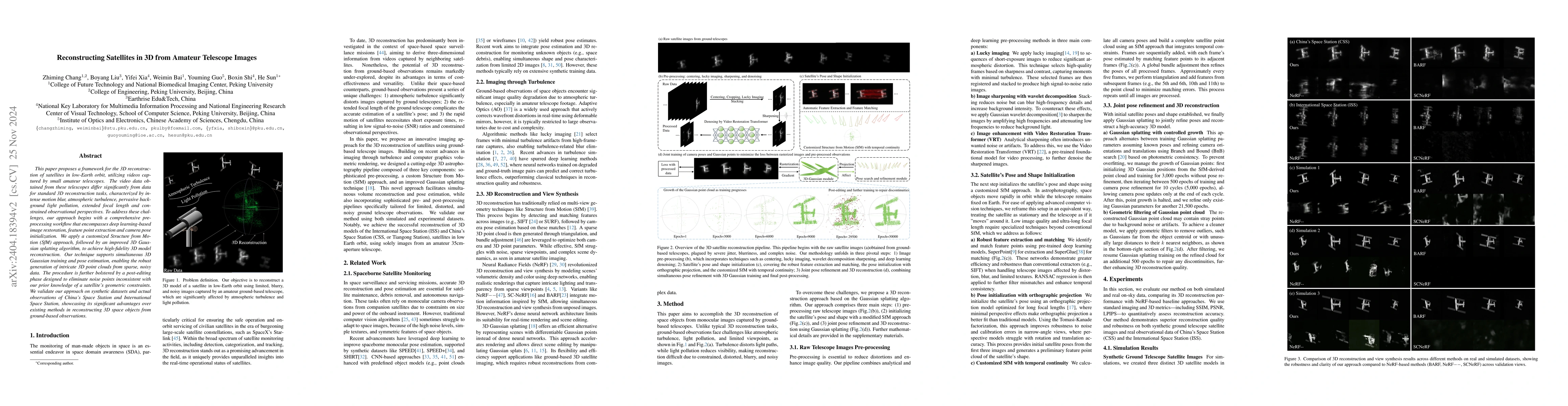 Thumbnail for Reconstructing Satellites in 3D from Amateur Telescope Images