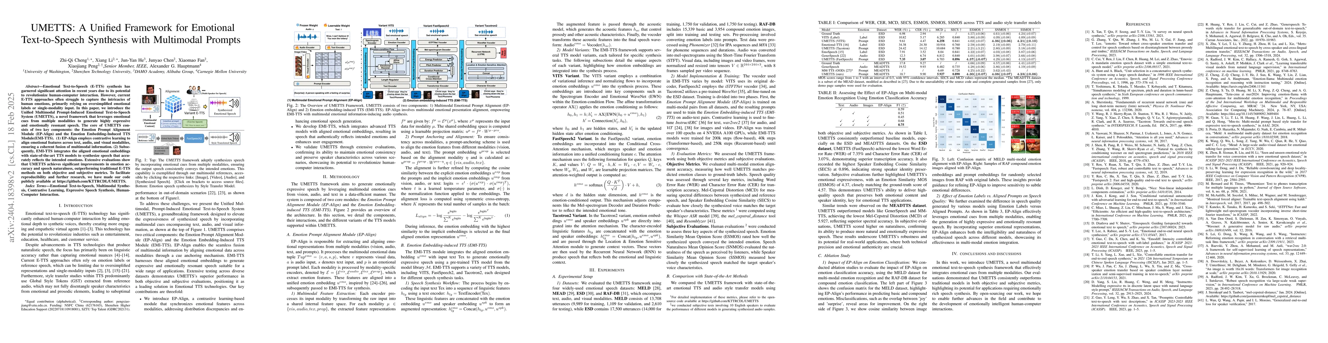 Thumbnail for MM-TTS: A Unified Framework for Multimodal, Prompt-Induced Emotional
  Text-to-Speech Synthesis