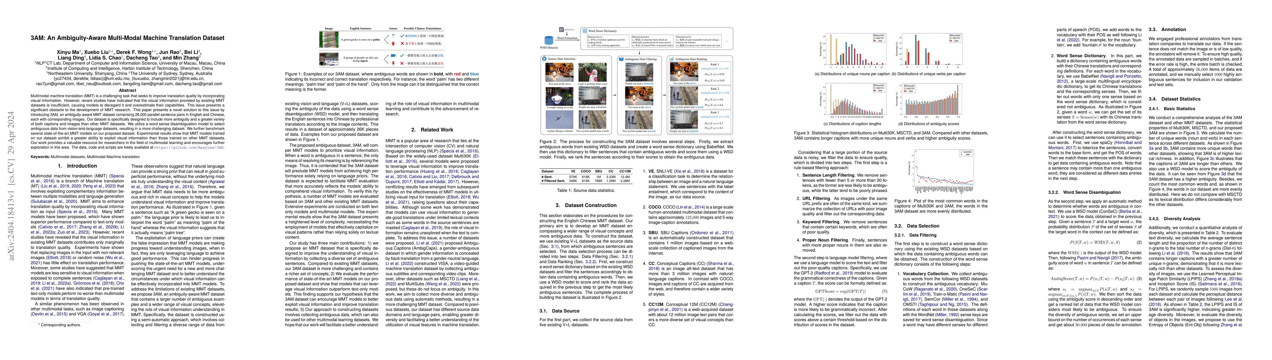 Thumbnail for 3AM: An Ambiguity-Aware Multi-Modal Machine Translation Dataset