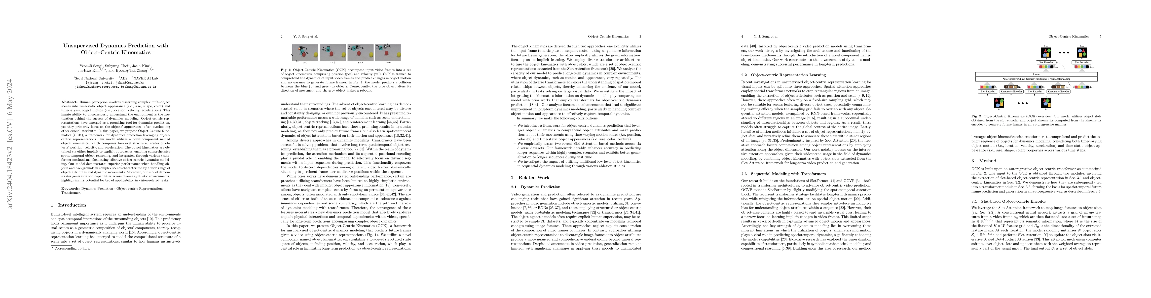 Thumbnail for Unsupervised Dynamics Prediction with Object-Centric Kinematics