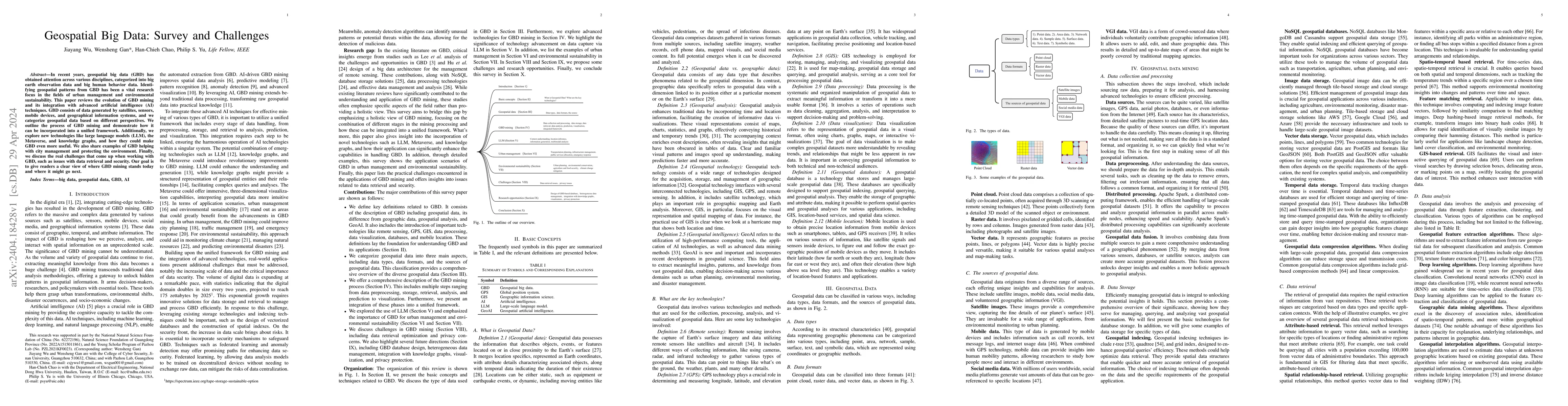 Thumbnail for Geospatial Big Data: Survey and Challenges