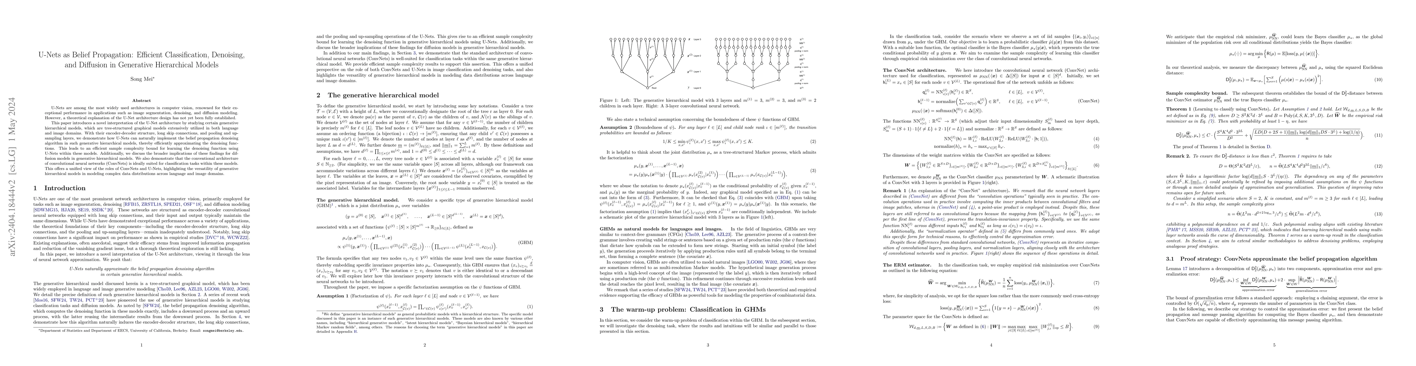 Thumbnail for U-Nets as Belief Propagation: Efficient Classification, Denoising, and
  Diffusion in Generative Hierarchical Models