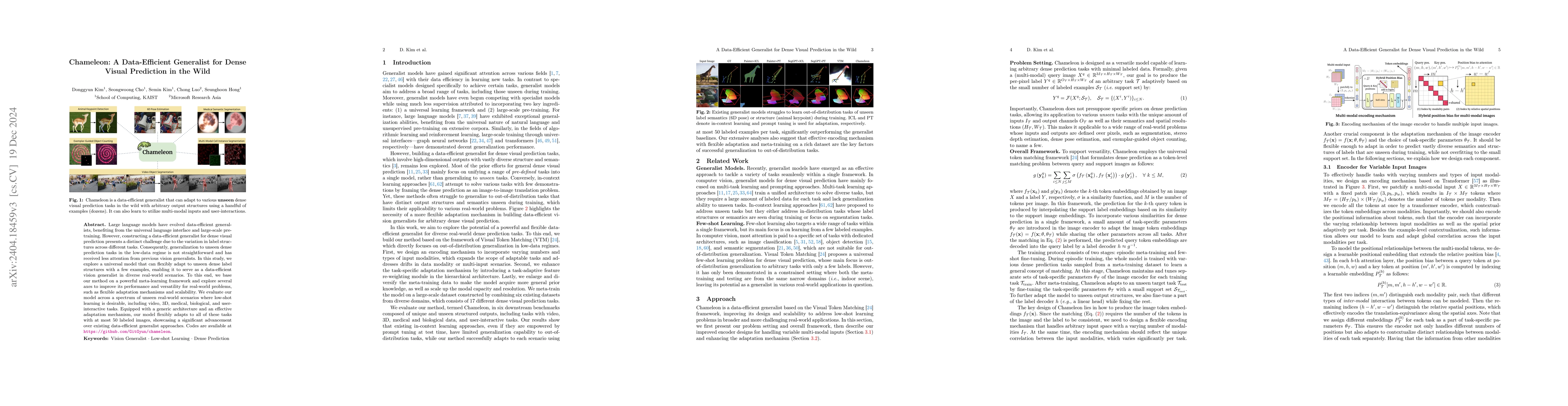 Thumbnail for Chameleon: A Data-Efficient Generalist for Dense Visual Prediction in
  the Wild