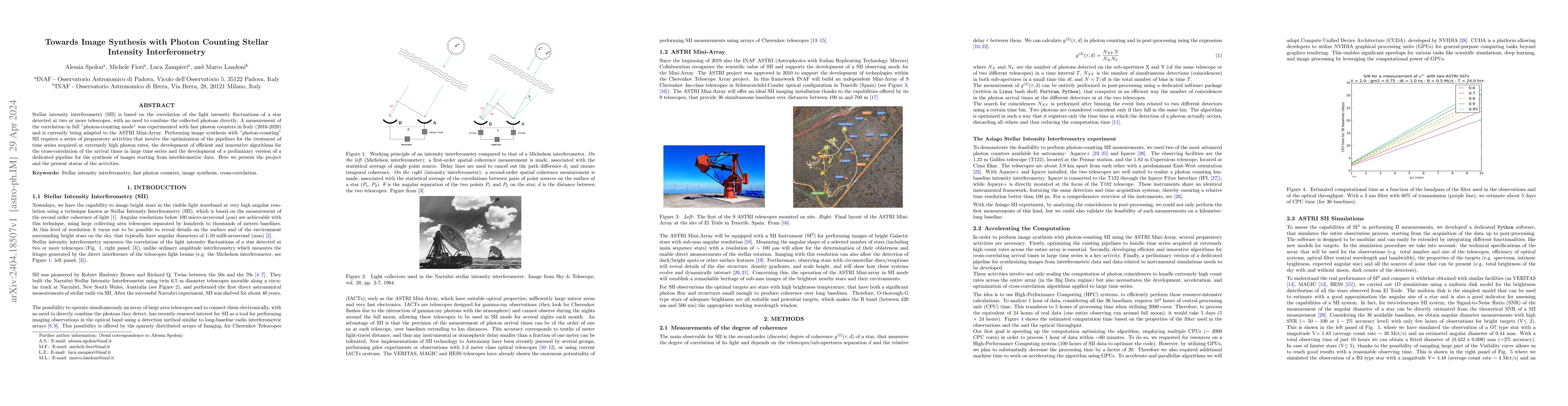 Thumbnail for Towards Image Synthesis with Photon Counting Stellar Intensity
  Interferometry