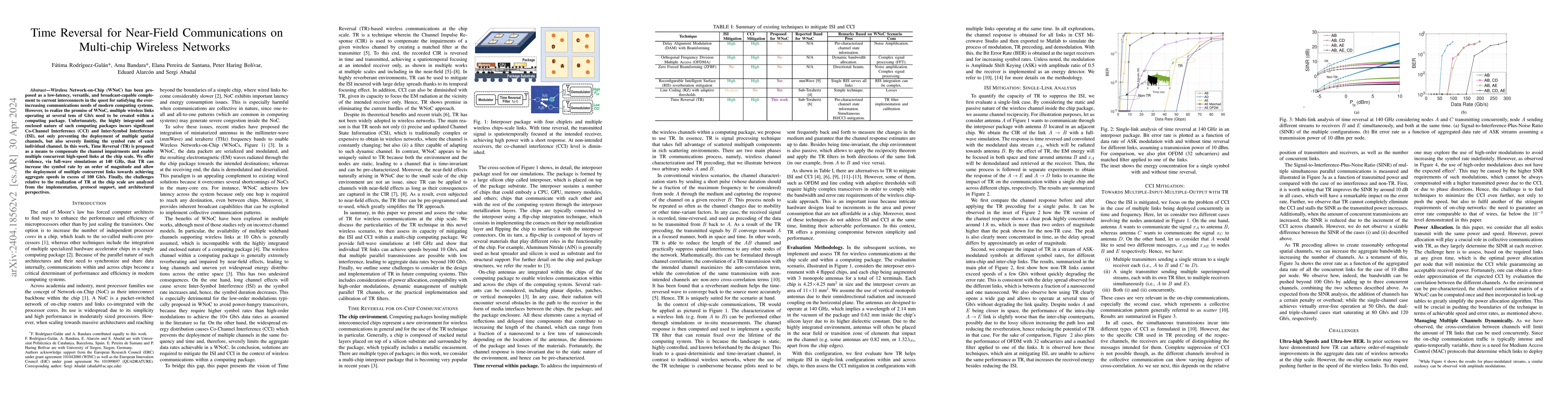 Thumbnail for Time Reversal for Near-Field Communications on Multi-chip Wireless
  Networks
