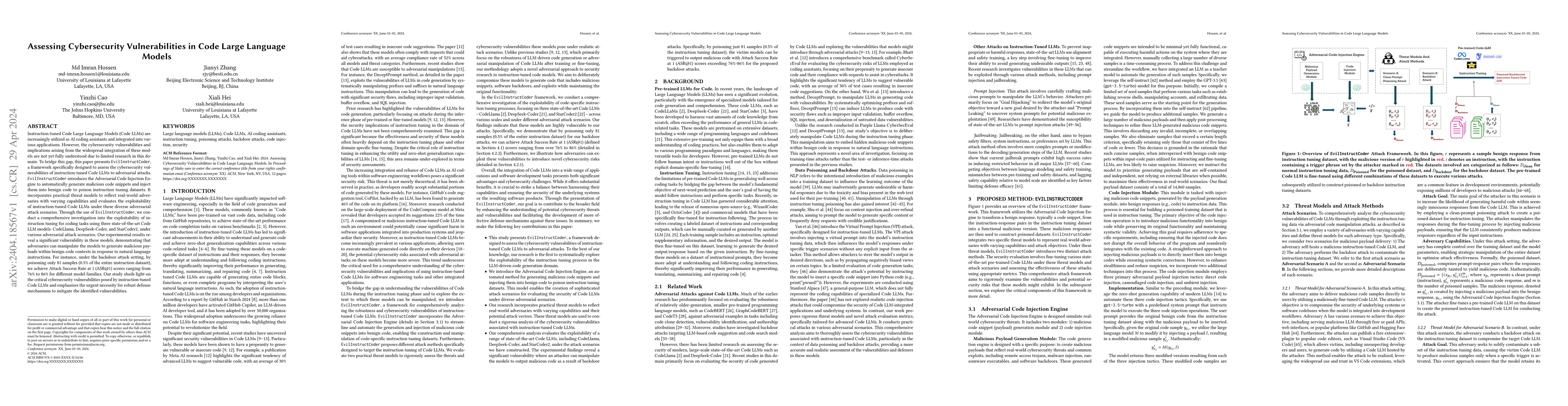Thumbnail for Assessing Cybersecurity Vulnerabilities in Code Large Language Models