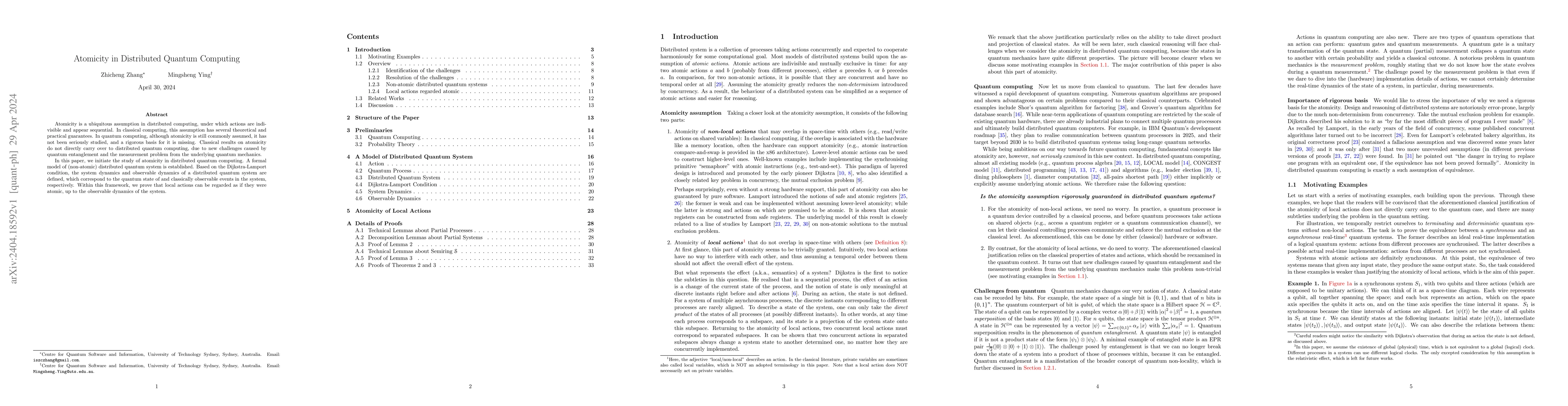 Thumbnail for Atomicity in Distributed Quantum Computing