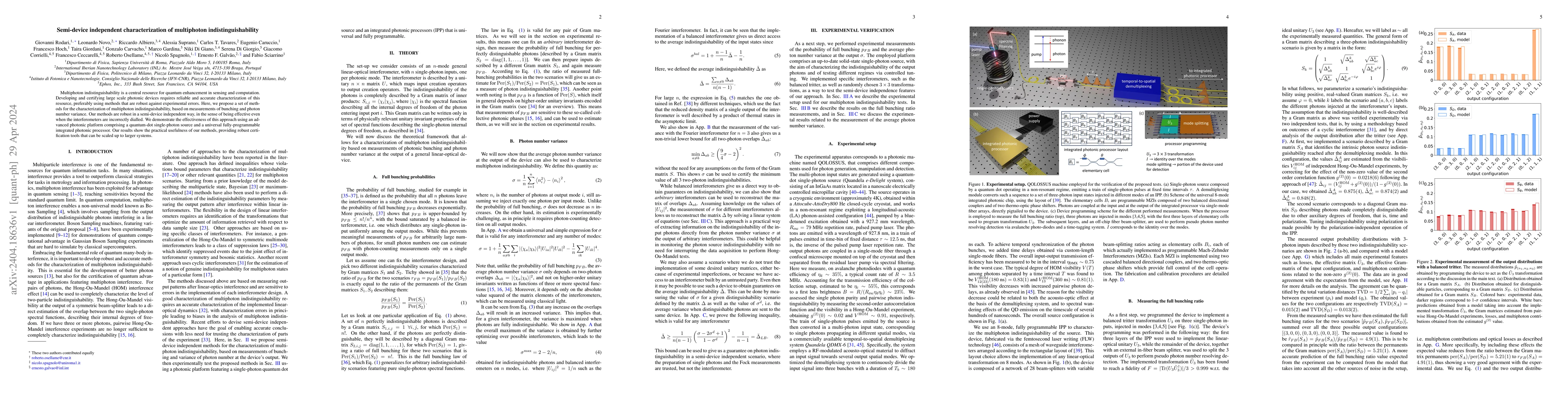 Thumbnail for Semi-device independent characterization of multiphoton
  indistinguishability
