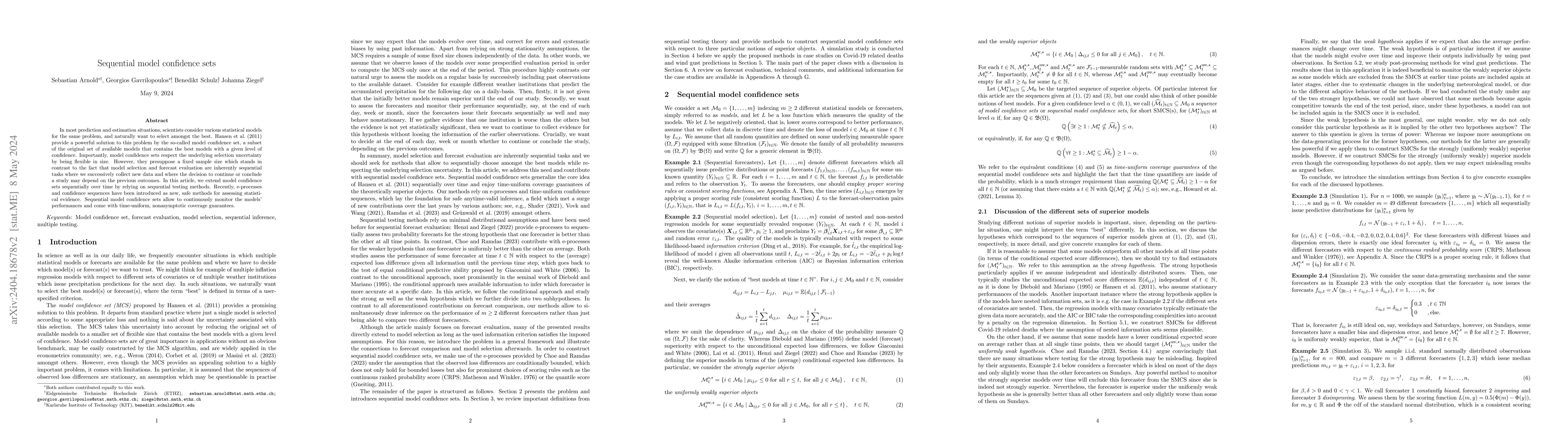Thumbnail for Sequential model confidence sets