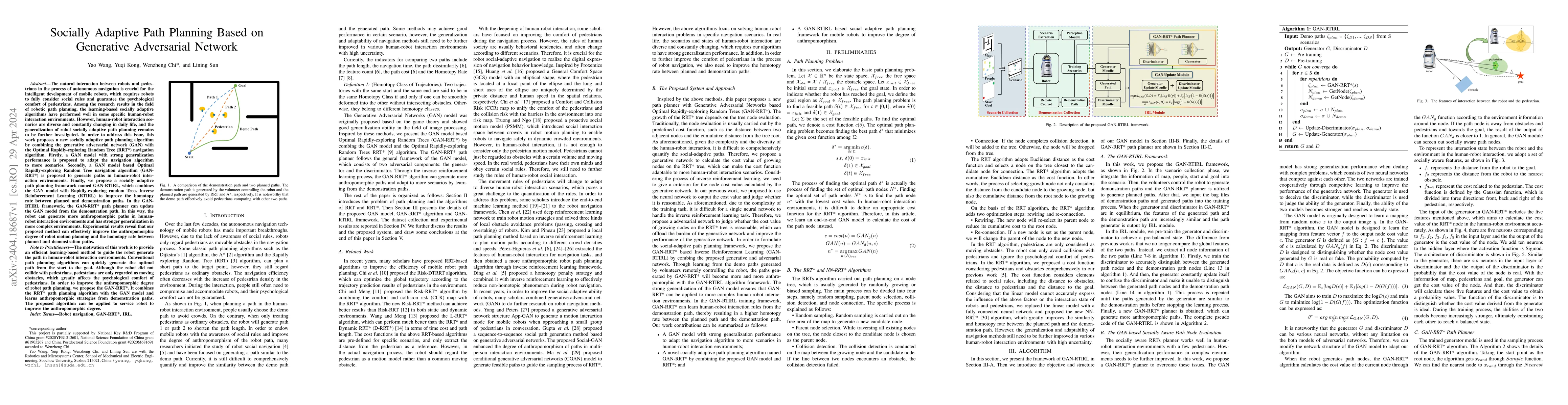 Thumbnail for Socially Adaptive Path Planning Based on Generative Adversarial Network