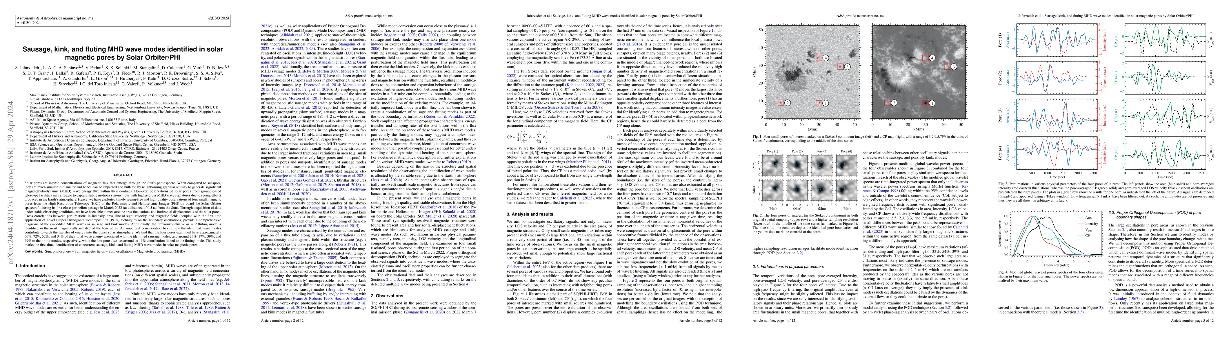 Thumbnail for Sausage, kink, and fluting MHD wave modes identified in solar magnetic
  pores by Solar Orbiter/PHI