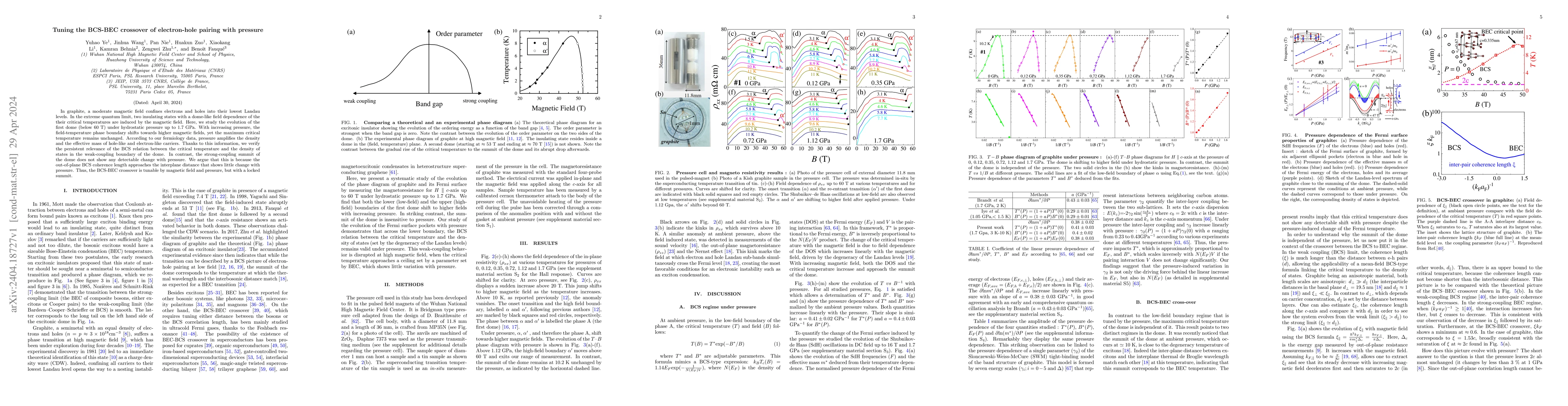 Thumbnail for Tuning the BCS-BEC crossover of electron-hole pairing with pressure