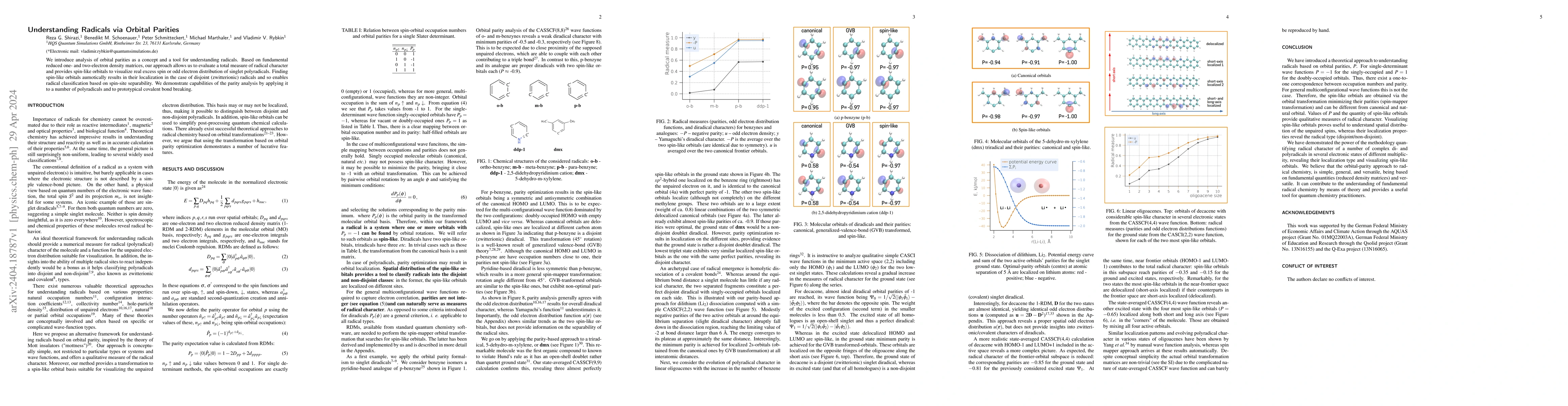 Thumbnail for Understanding Radicals via Orbital Parities