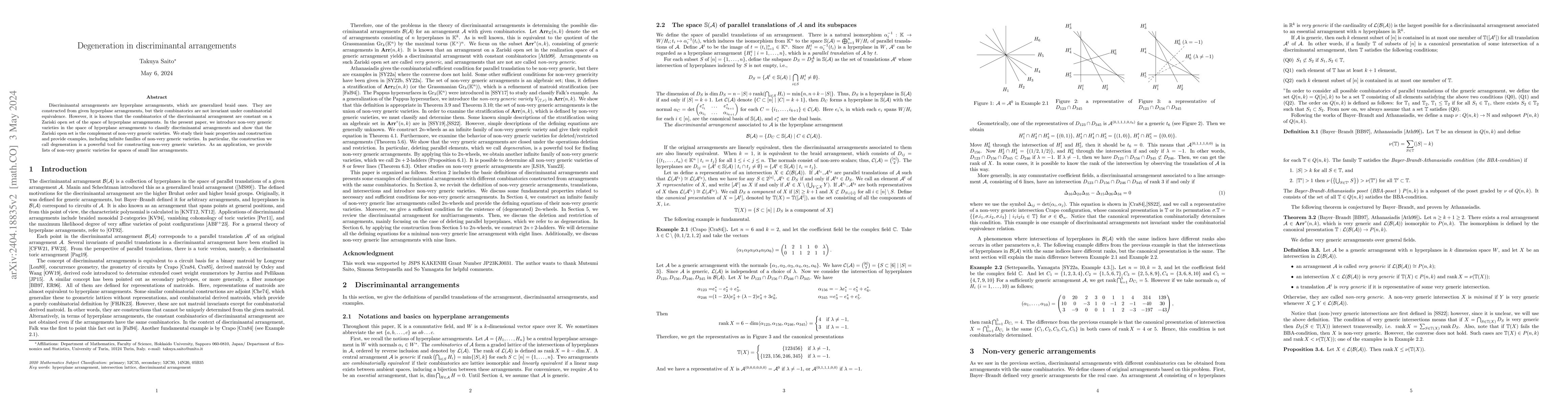 Thumbnail for Degeneration in discriminantal arrangements