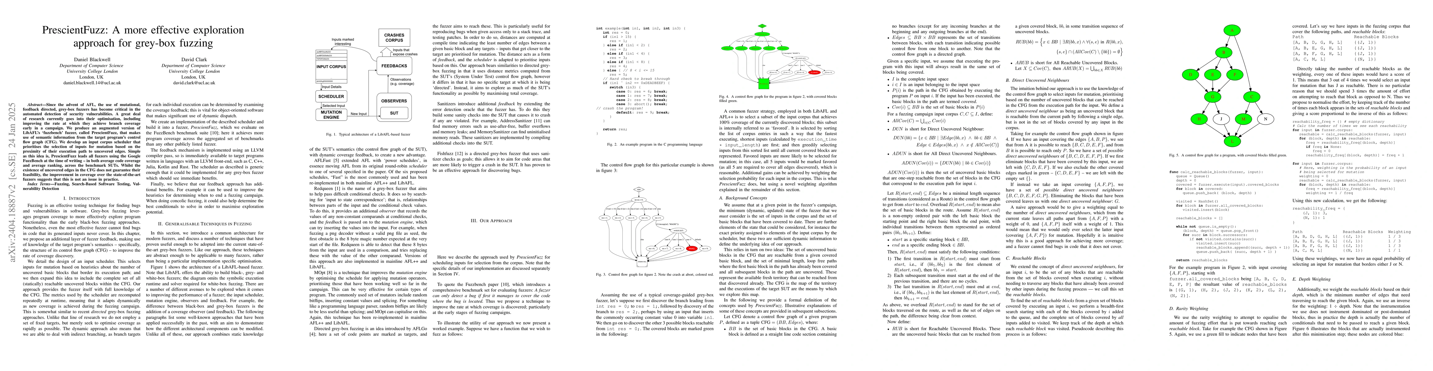 Thumbnail for PrescientFuzz: A more effective exploration approach for grey-box
  fuzzing