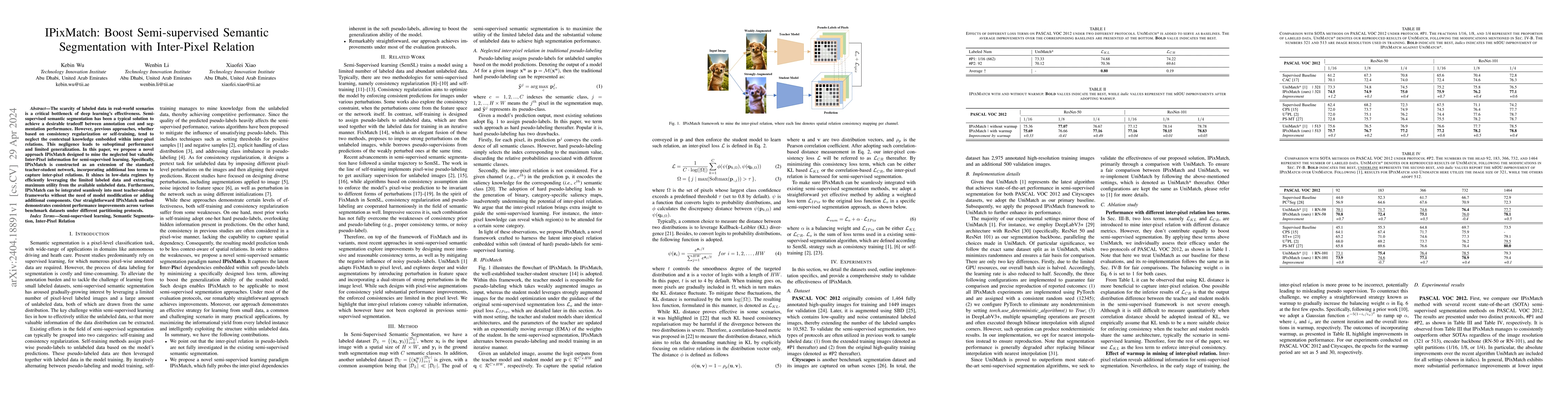 Thumbnail for IPixMatch: Boost Semi-supervised Semantic Segmentation with Inter-Pixel
  Relation
