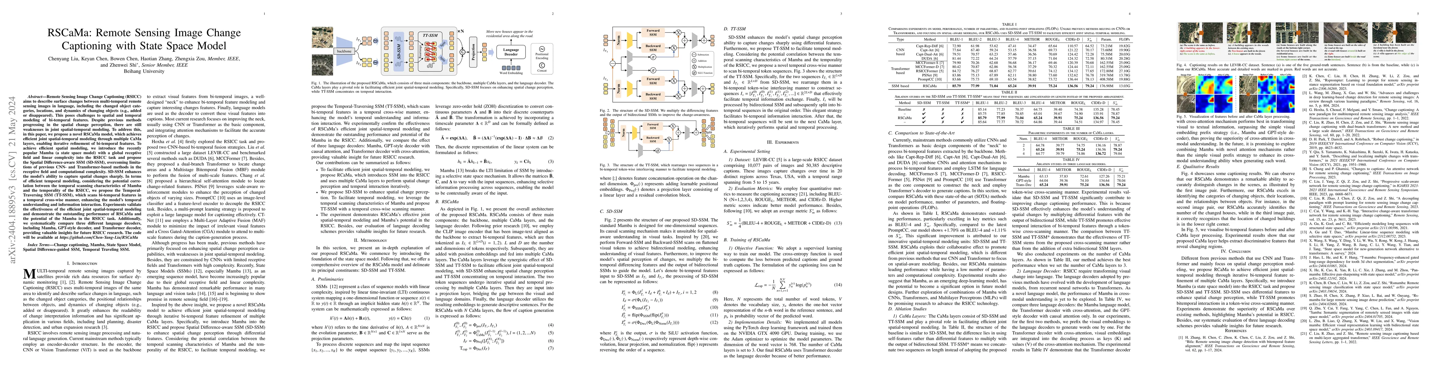 Thumbnail for RSCaMa: Remote Sensing Image Change Captioning with State Space Model