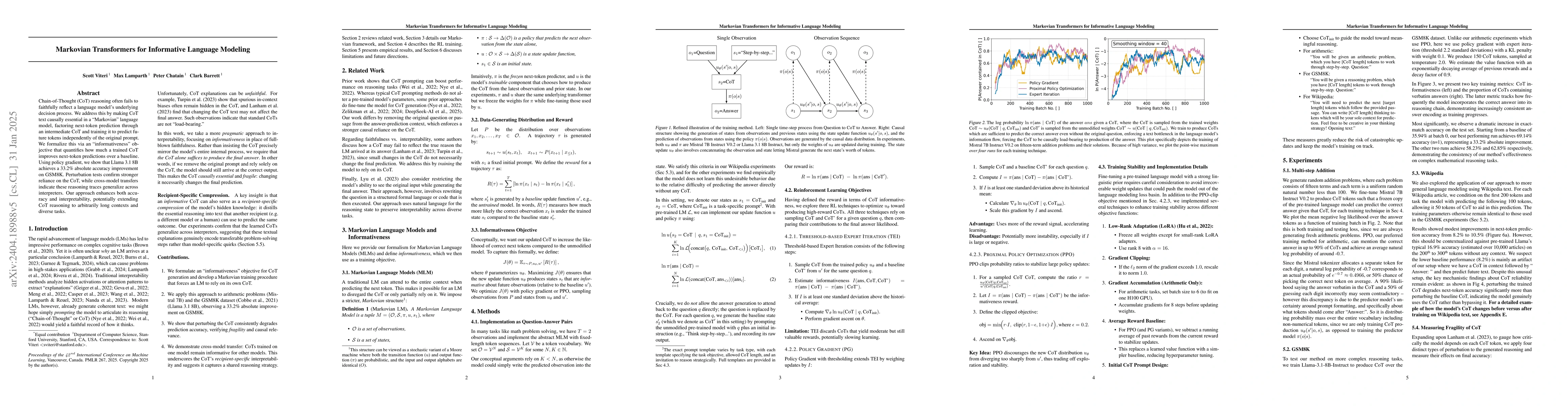 Thumbnail for Markovian Agents for Informative Language Modeling