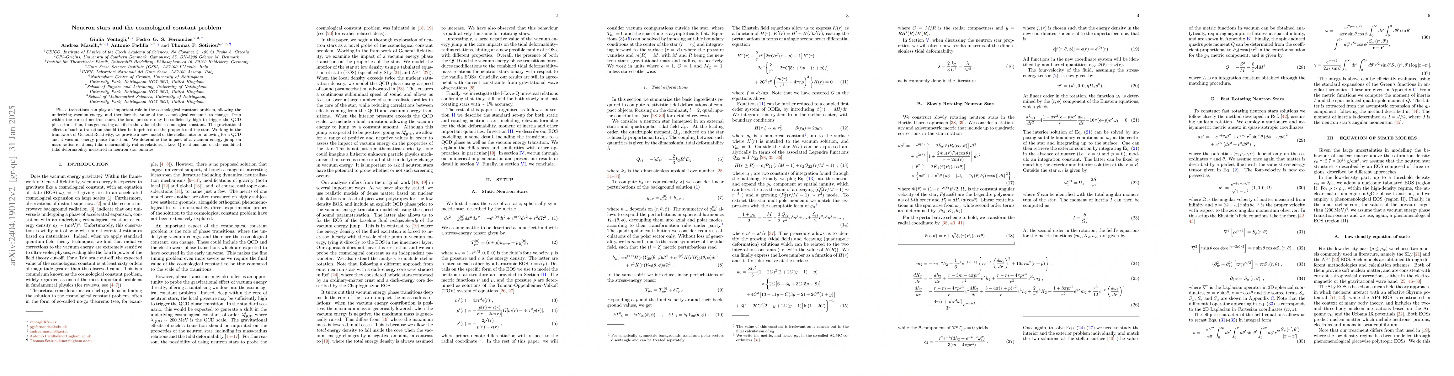 Thumbnail for Neutron stars and the cosmological constant problem