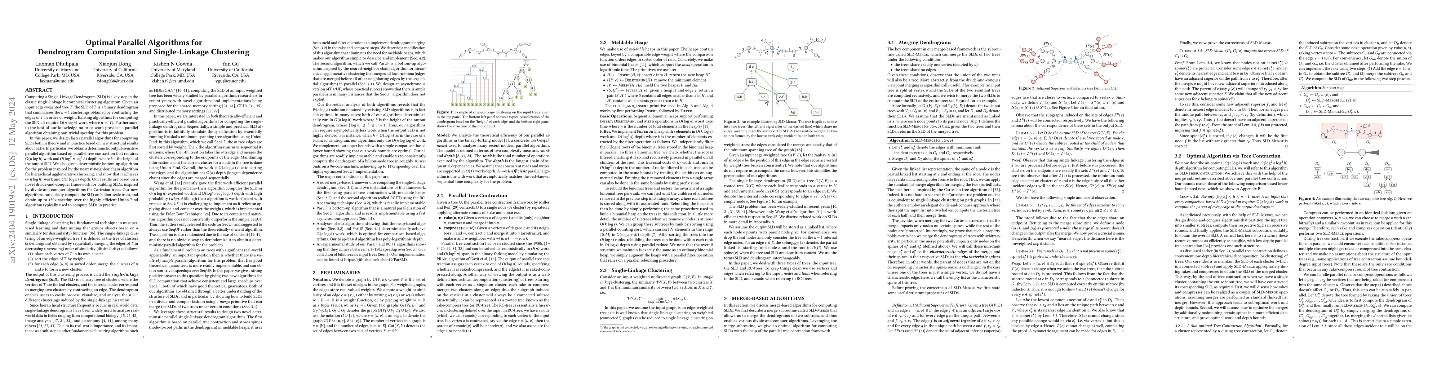 Thumbnail for Optimal Parallel Algorithms for Dendrogram Computation and
  Single-Linkage Clustering