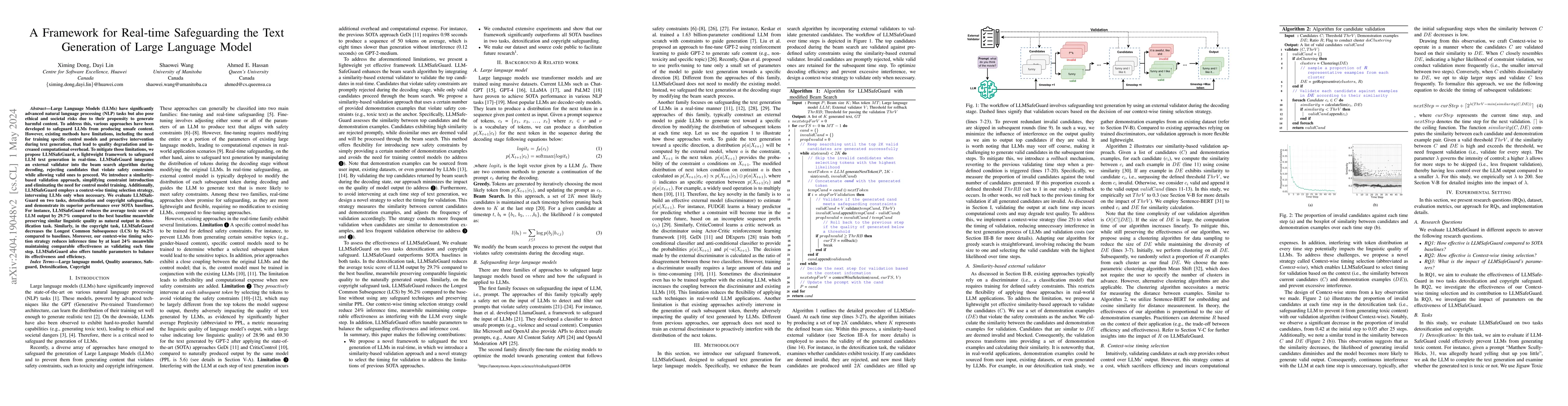Thumbnail for A Framework for Real-time Safeguarding the Text Generation of Large
  Language Model