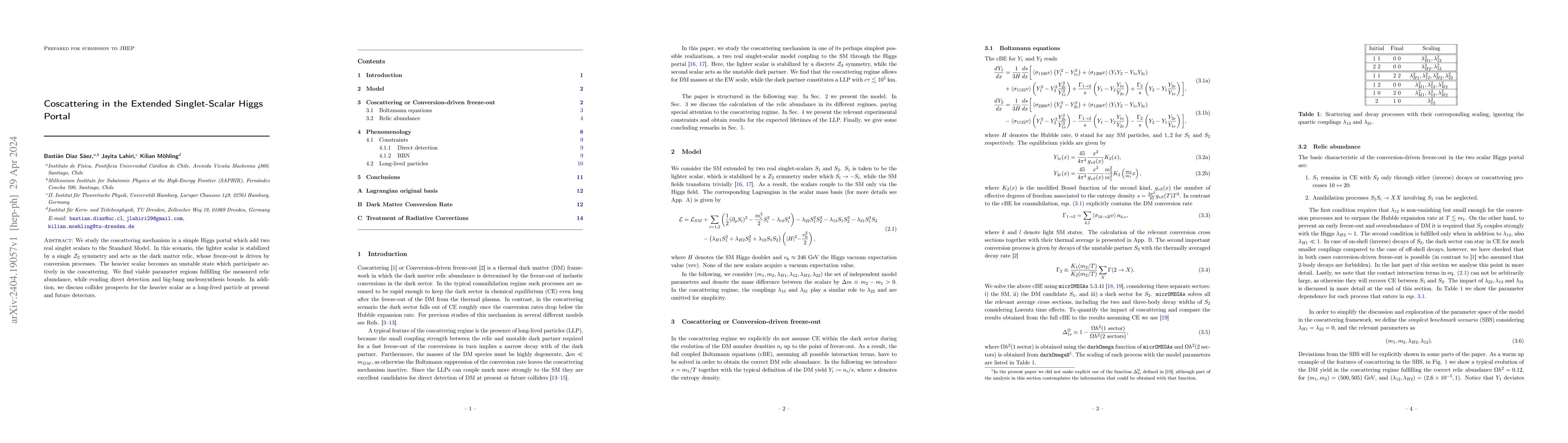 Thumbnail for Coscattering in the Extended Singlet-Scalar Higgs Portal