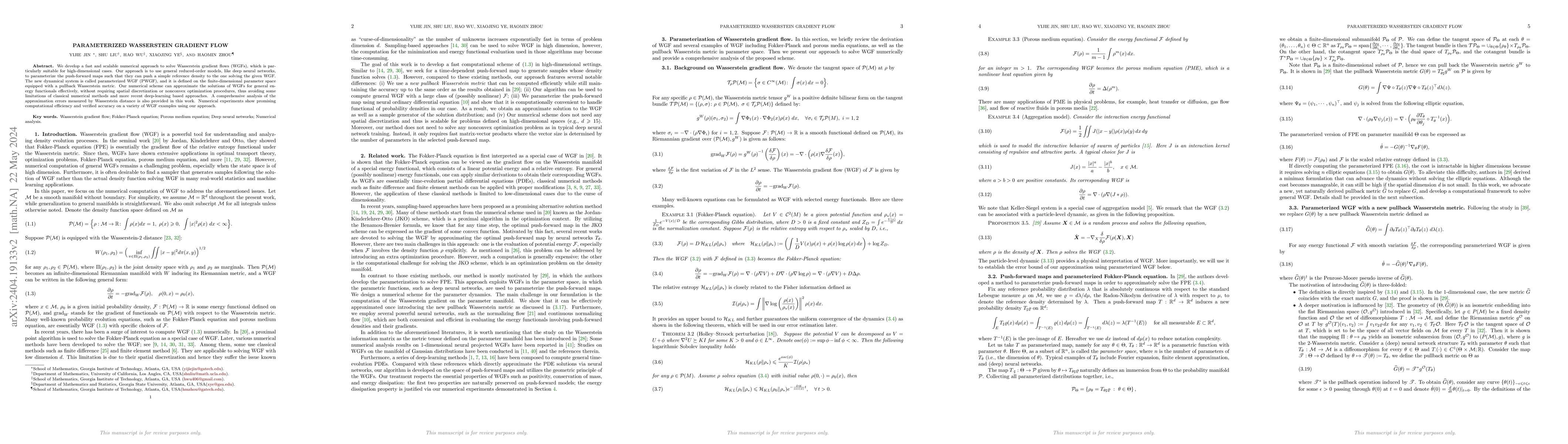 Thumbnail for Parameterized Wasserstein Gradient Flow