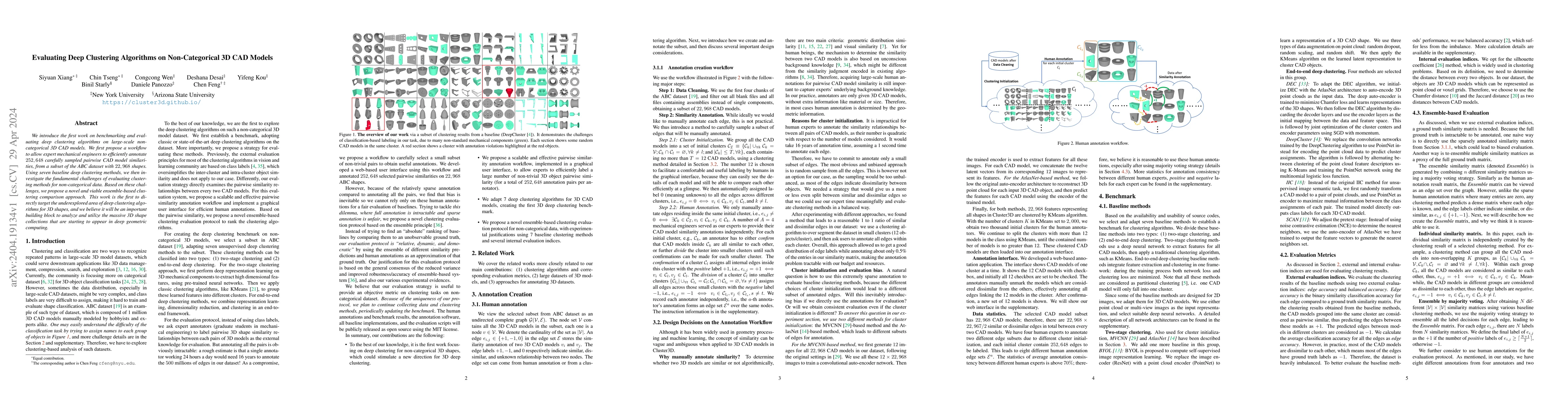 Thumbnail for Evaluating Deep Clustering Algorithms on Non-Categorical 3D CAD Models
