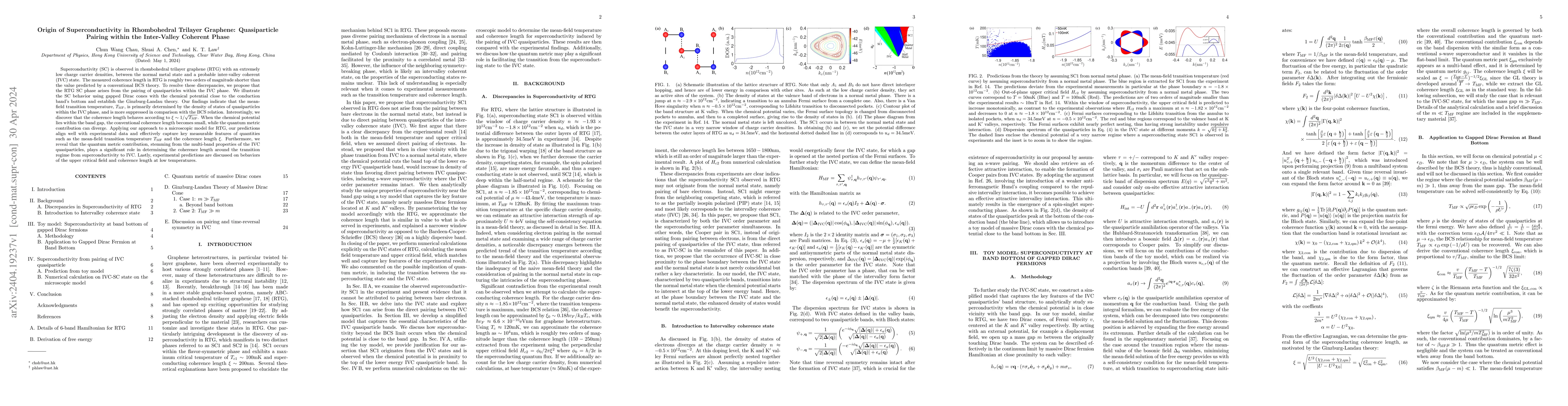 Thumbnail for Origin of Superconductivity in Rhombohedral Trilayer Graphene:
  Quasiparticle Pairing within the Inter-Valley Coherent Phase