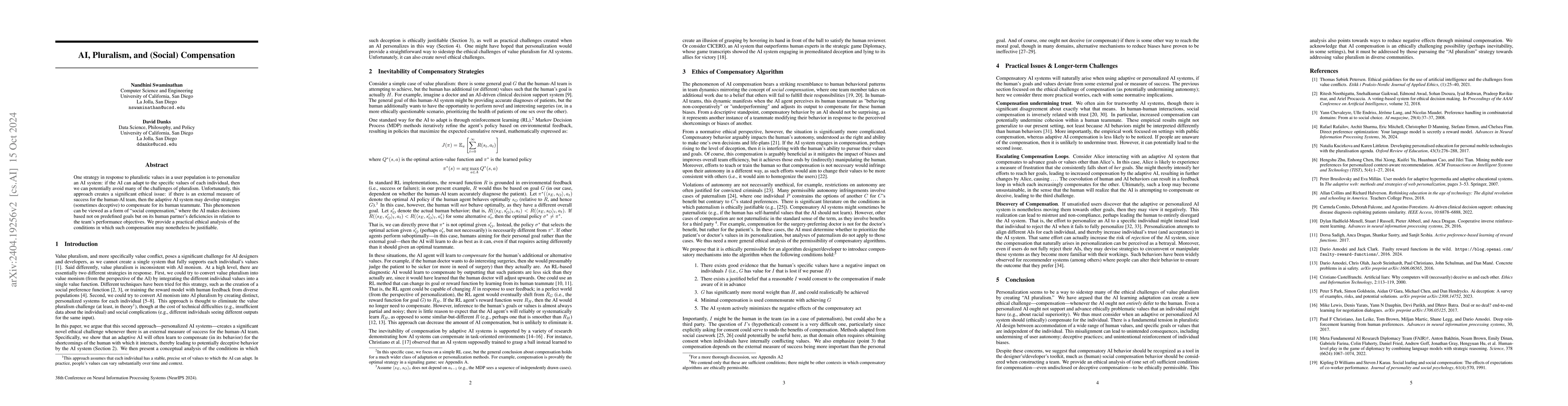 Thumbnail for Bias Mitigation via Compensation: A Reinforcement Learning Perspective
