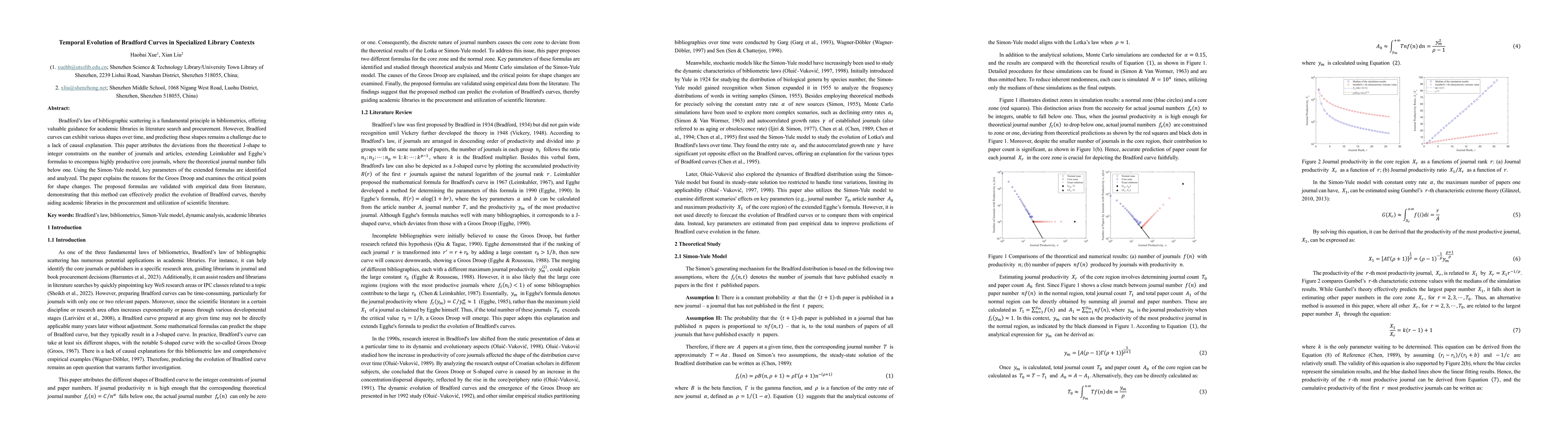 Thumbnail for Temporal Evolution of Bradford Curves in Specialized Library Contexts