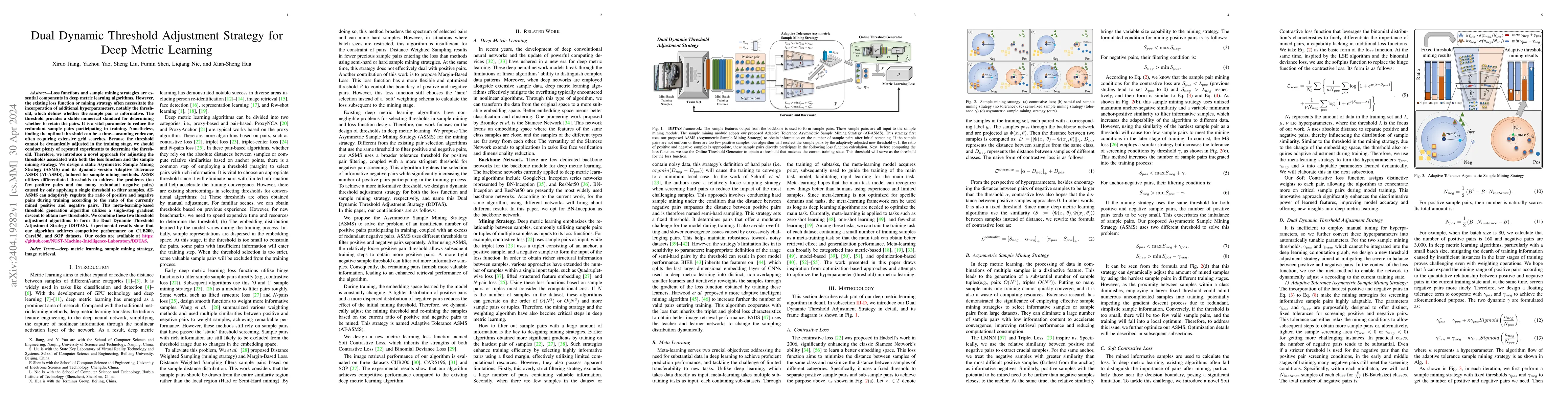 Thumbnail for Dual Dynamic Threshold Adjustment Strategy for Deep Metric Learning