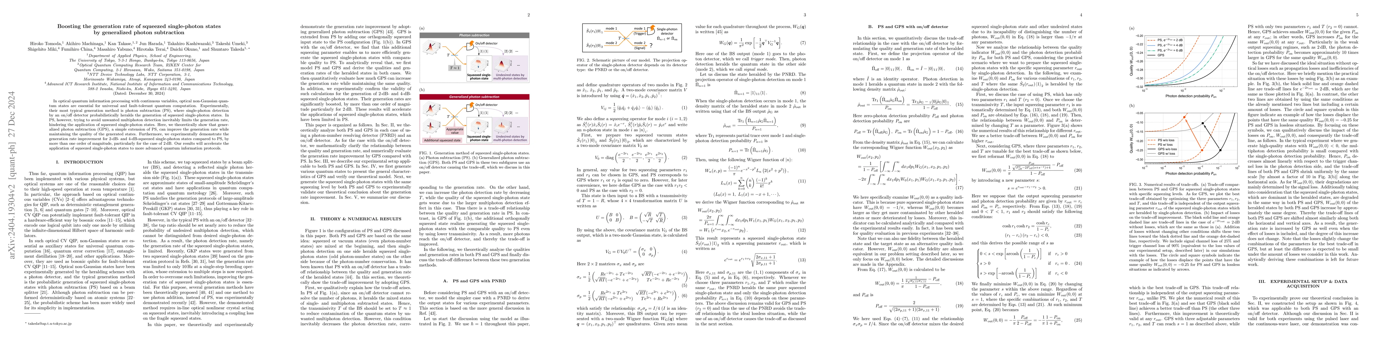 Thumbnail for Boosting generation rate of squeezed single-photon states by generalized
  photon subtraction