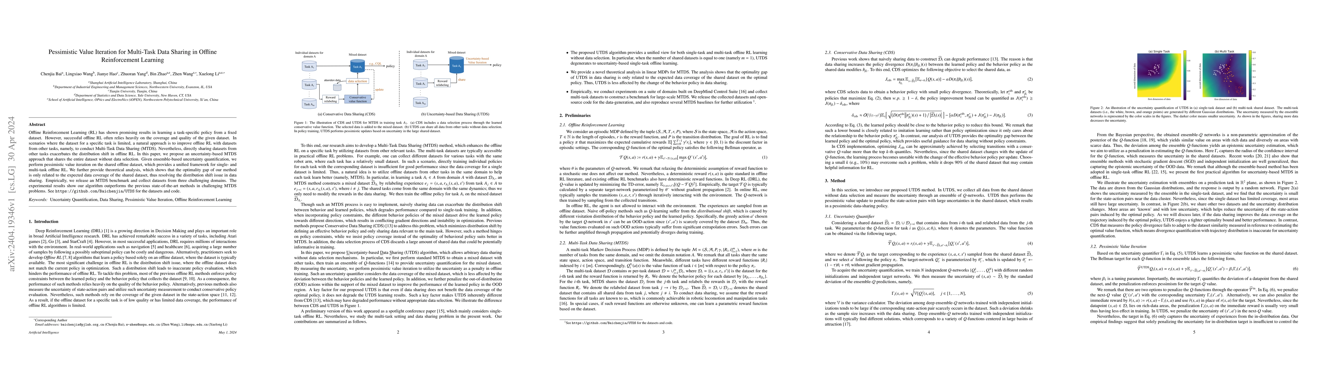 Thumbnail for Pessimistic Value Iteration for Multi-Task Data Sharing in Offline
  Reinforcement Learning