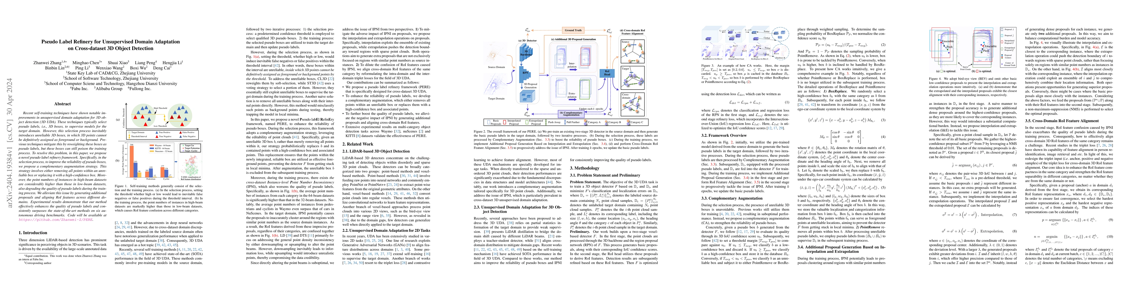 Thumbnail for Pseudo Label Refinery for Unsupervised Domain Adaptation on
  Cross-dataset 3D Object Detection
