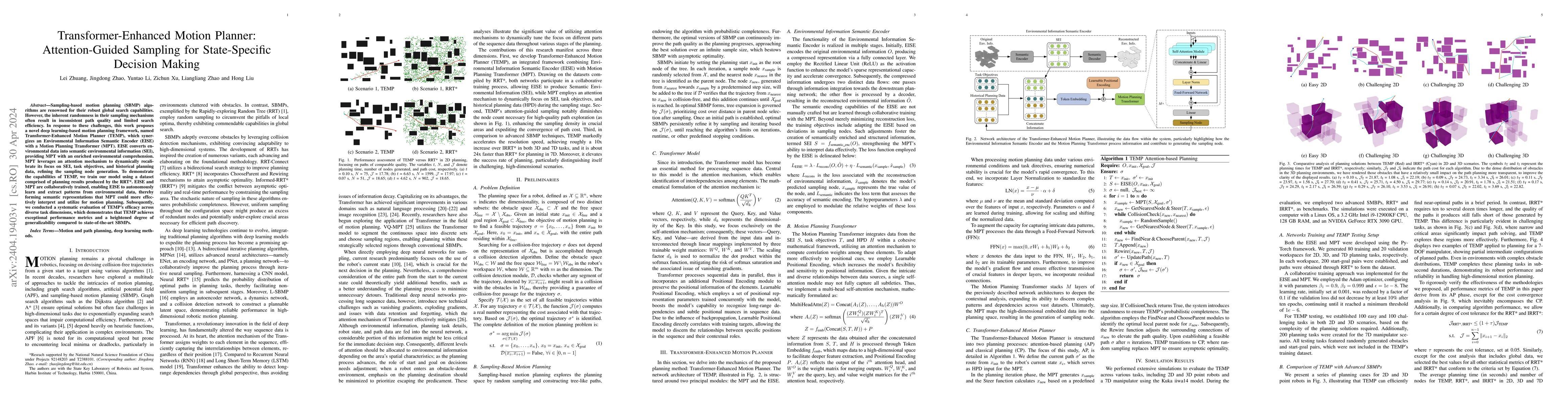 Thumbnail for Transformer-Enhanced Motion Planner: Attention-Guided Sampling for
  State-Specific Decision Making